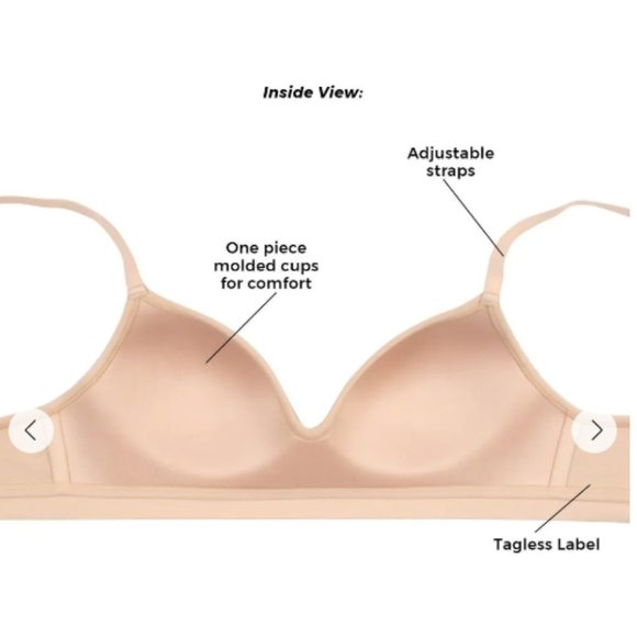 Ultra Smooth Wire Free Bralette 2-Pack - Picture 5 of 6